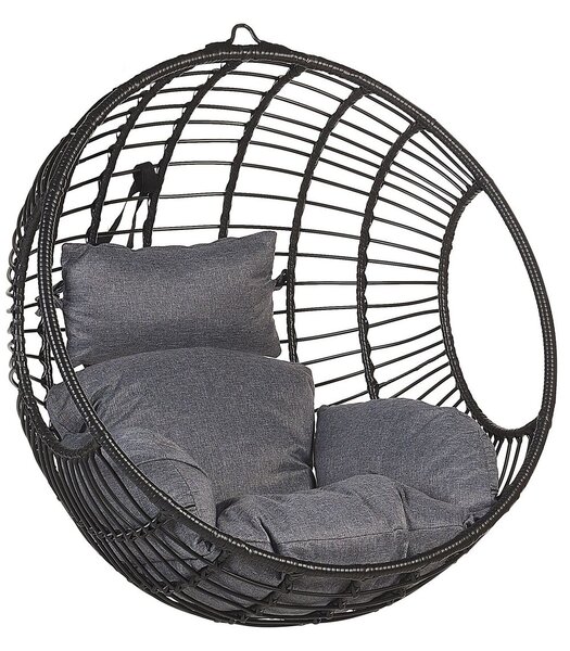 Függőfotel ASPIO PE Rattan Fekete