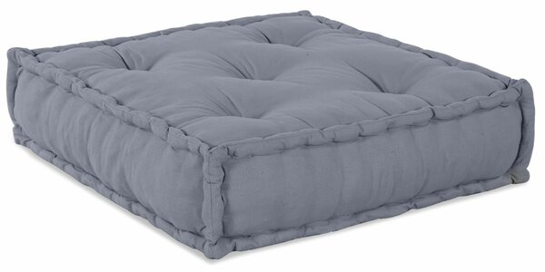 VidaXL Puff 2 db-os szett Szürke Poliészter 70 x 70 x 54 cm Párnák