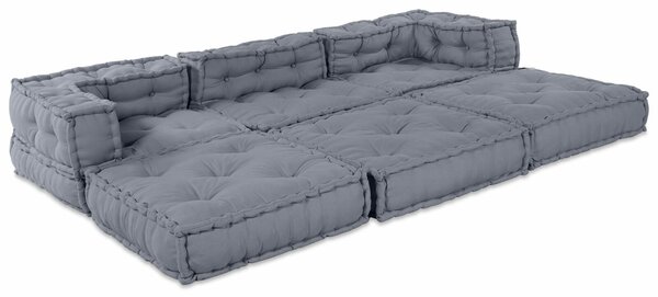 VidaXL Párna 3 pcs Szürke 70 x 70 x 54 cm Poliészter
