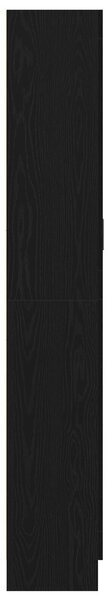 VidaXL Könyvespolcok 2 db Fekete tölgyből 82,5x30,5x185 cm Műszaki fa