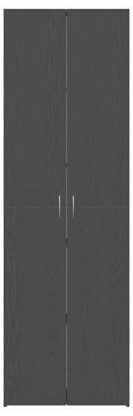 VidaXL Iroda Szekrény Fekete Tölgy 60x32x190 cm Műgyanta