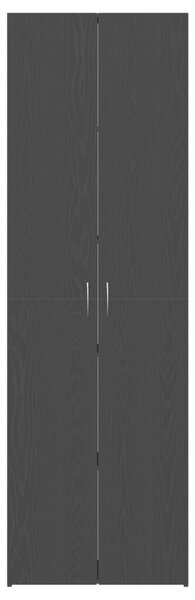 VidaXL Iroda Szekrény Fekete Tölgy 60x32x190 cm Műgyanta