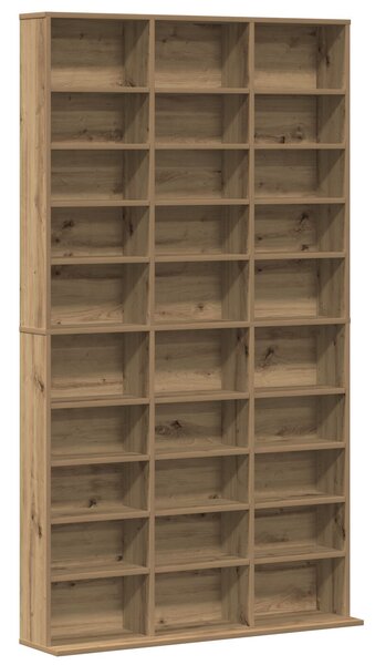 VidaXL CD Szekrény Artisan Tölgyből - 101x23x177.5 cm Mérnöki Fából