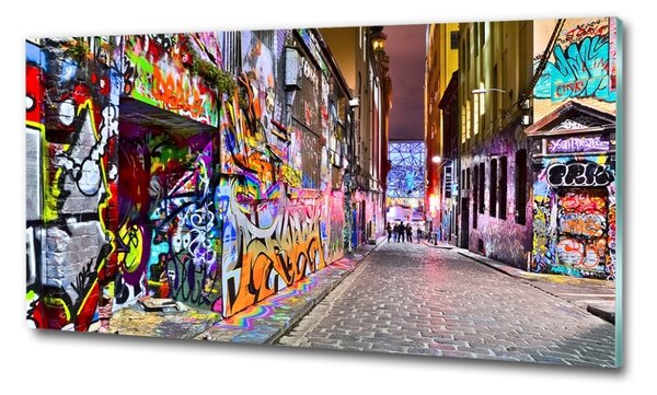 Egyedi üvegkép Színes graffiti