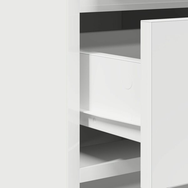 VidaXL 2-es szett Fehér MDF Közepes Tükör Pipereasztal