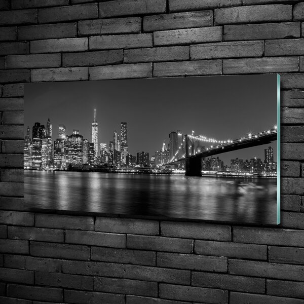 Üvegkép falra Manhattan éjjel