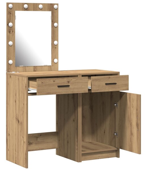 VidaXL 2 darabos szett Artisan tölgy Forgácslap Kompakt Tárolás