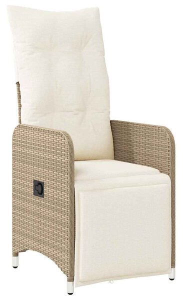 Kert étkező szett 5 pcs Bézs polirattan