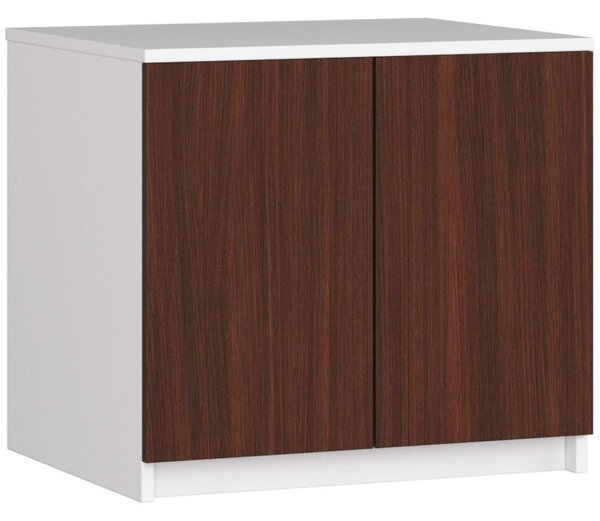 Felső szekrény, gardróbszekrényhez P60_55 - fehér/wenge