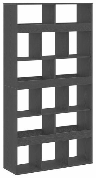 VidaXL Szobaelválasztó 2 db Fekete tölgy 100x33x187,5 cm Műgyanta