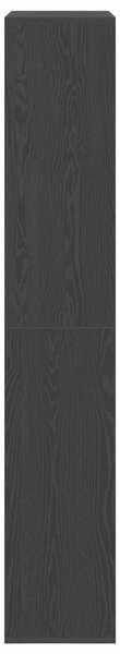 VidaXL Szobaelválasztó 2 db Fekete tölgy 100x33x187,5 cm Műgyanta