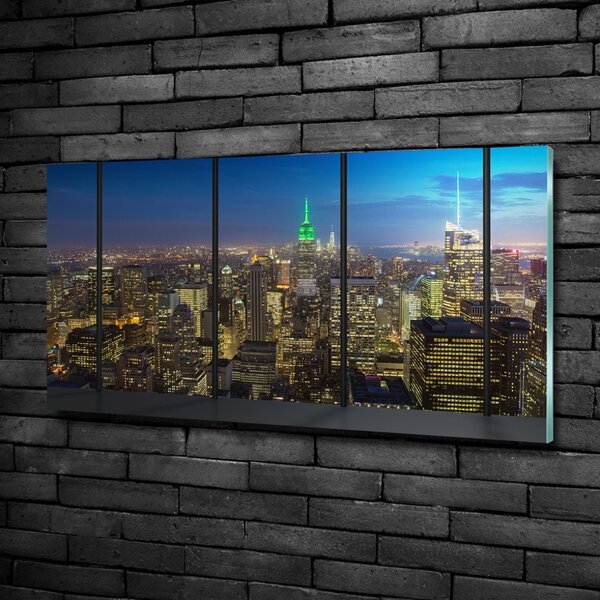Üvegkép falra New york éjjel