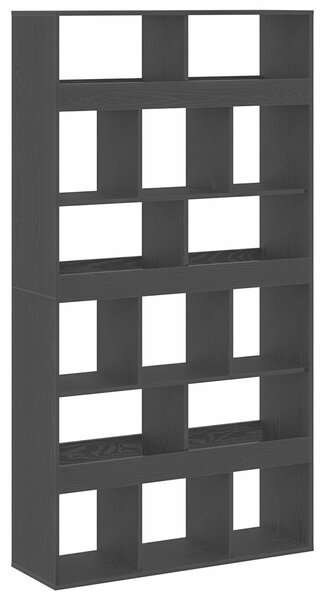 VidaXL Szobaelválasztó 2 db Fekete tölgy 100x33x187,5 cm Műgyanta