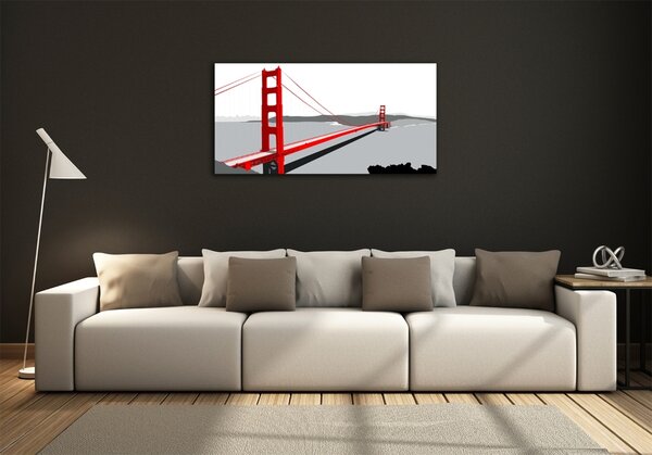 Üvegkép nyomtatás Bridge san francisco