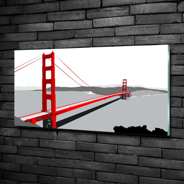 Üvegkép nyomtatás Bridge san francisco