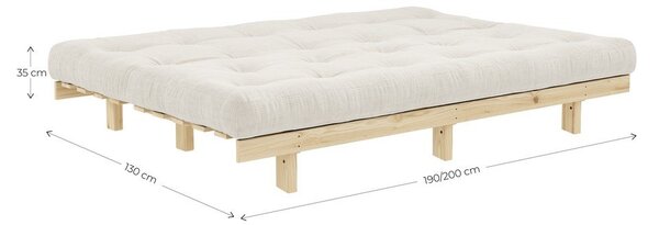 Sárga kordbársony kanapé 200 cm Lean – Karup Design