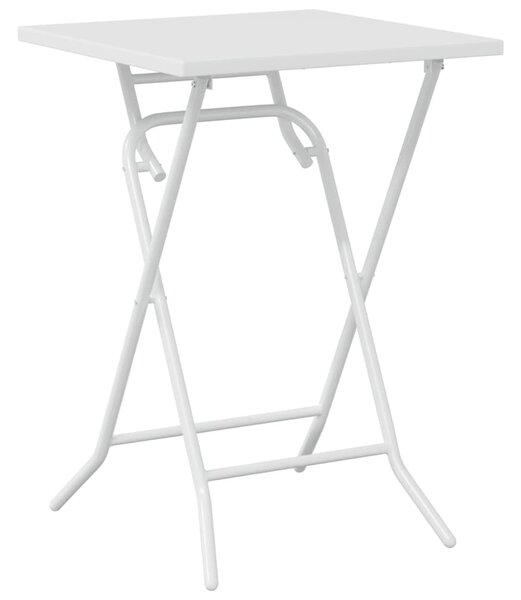 Kert Bistro Készlet 3 pcs Fehér Acél