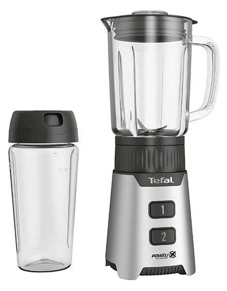 Tefal - Asztali turmixgép BLENDFORCE 400W/230V rozsdamentes/fekete BL16GE30