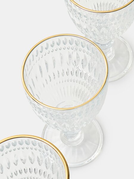 Sinsay - Talpas poharak dombornyomott mintával 4 pack - clear