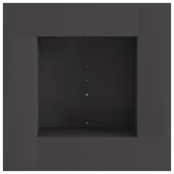VidaXL Tűzrakó Fekete 60 x 60 x 30 cm Hidegen hengerelt acél