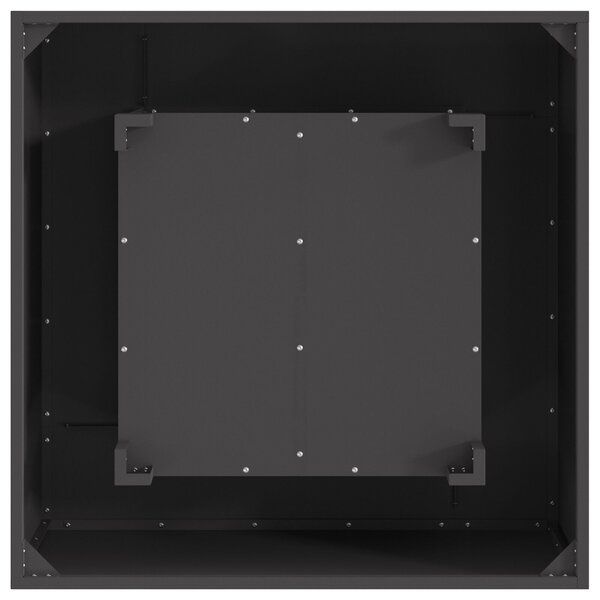 VidaXL Tűzrakó Fekete 80 x 80 x 40 cm Hidegen hengerelt acél