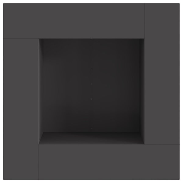 VidaXL Tűzrakó Fekete 80 x 80 x 40 cm Hidegen hengerelt acél