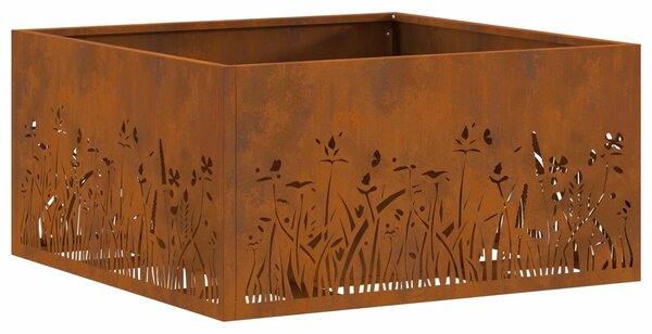 VidaXL Tűzrakó Barna 60 x 60 x 30 cm időjárásálló acél