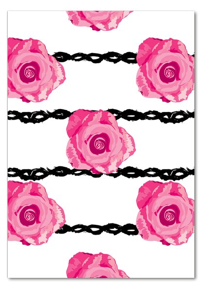 Photo kép üveg Roses