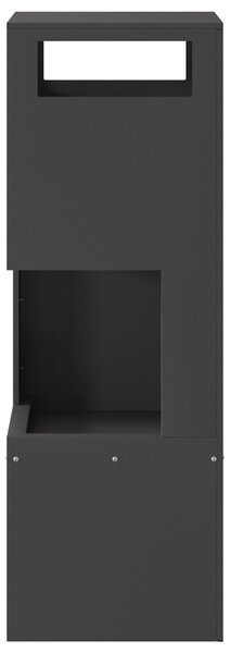 VidaXL Tűzrakó Fekete 35 x 35 x 100 cm Hidegen hengerelt acél