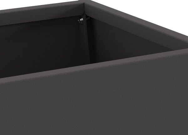 VidaXL Tűzrakó Fekete 60 x 35 x 100 cm Hidegen hengerelt acél