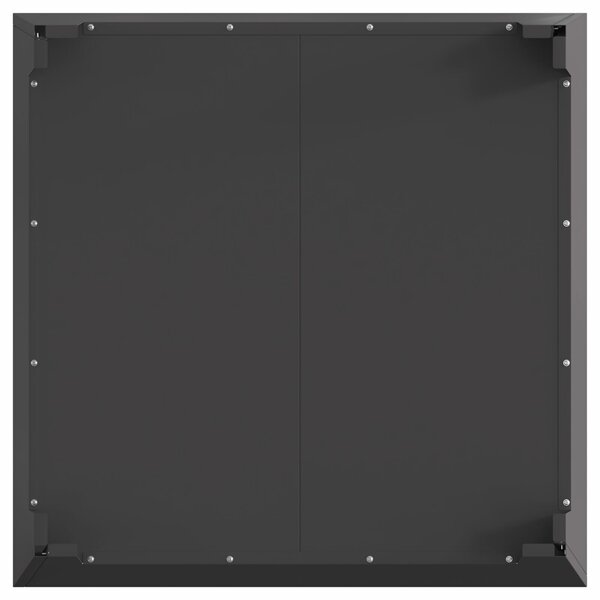 VidaXL Tűzrakó Fekete 80 x 80 x 43 cm Hidegen hengerelt acél