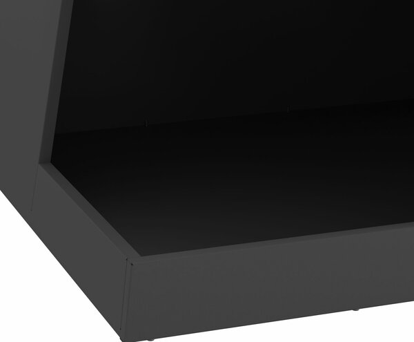 VidaXL Tűzrakó Fekete 50 x 50 x 100 cm Hidegen hengerelt acél
