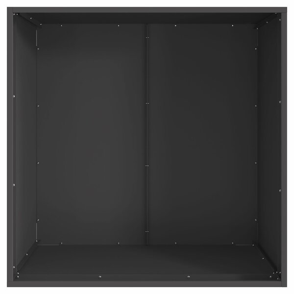 VidaXL Tűzrakó Fekete 80 x 80 x 43 cm Hidegen hengerelt acél