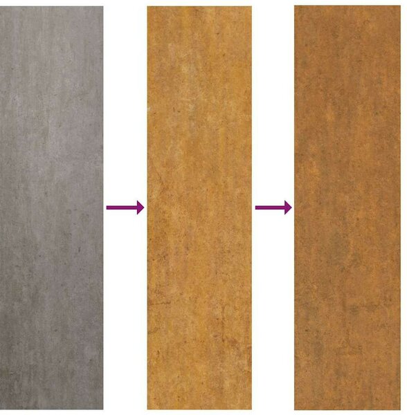 VidaXL Tűzrakó Barna 100 x 100 x 30 cm időjárásálló acél