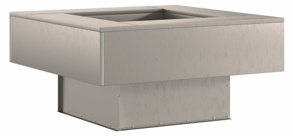VidaXL Tűzgyújtó tál Rozsdás 80 x 80 x 40 cm Időjárásálló acél
