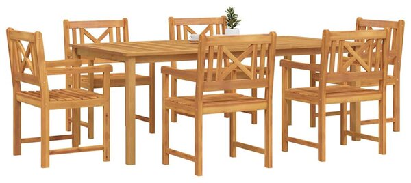 Kert étkező szett 7 pcs Barna Tömör Akácfa