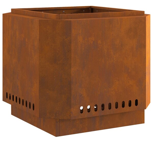 VidaXL Tűzrakó Barna 58 x 58 x 51 cm időjárásálló acél