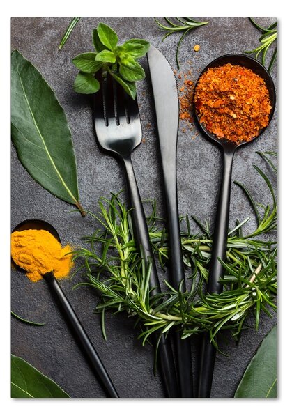 Photo kép üveg Evőeszközök és fűszerek