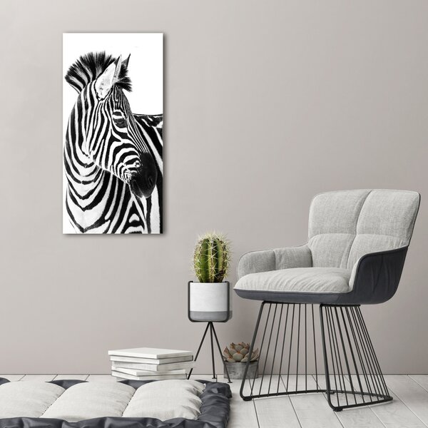 Üvegkép Zebra hó