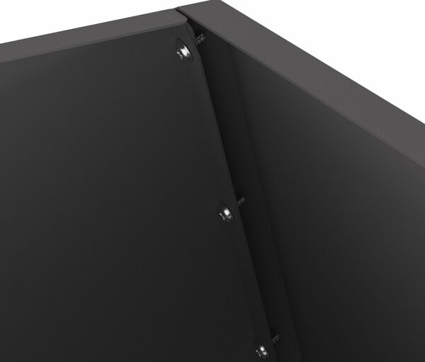 VidaXL Tűzrakó Fekete 50 x 50 x 100 cm Hidegen hengerelt acél