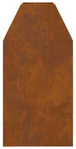 VidaXL Tűzrakó Barna 50 x 50 x 100 cm időjárásálló acél
