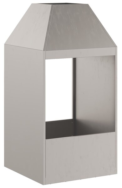 VidaXL Tűzrakó Barna 50 x 50 x 100 cm időjárásálló acél