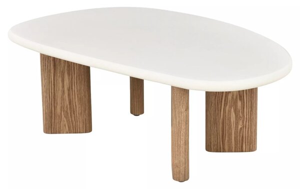 Alpen Dohányzóasztal MDF Mikrocement Écru Tölgy