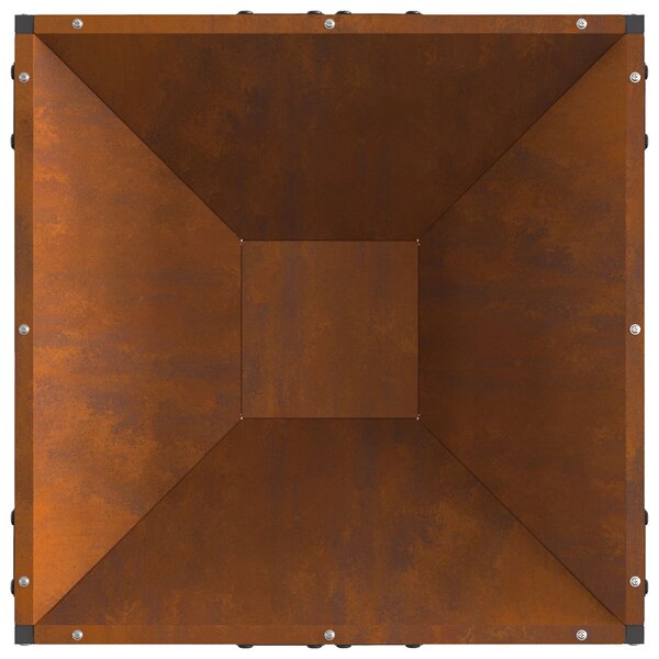 VidaXL Tűzrakó Barna 50 x 50 x 35 cm időjárásálló acél