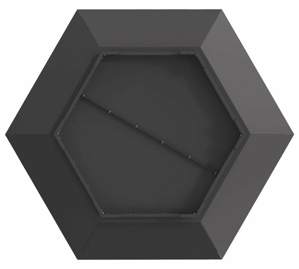 VidaXL Tűzrakó Fekete 100 x 100 x 28 cm Hidegen hengerelt acél