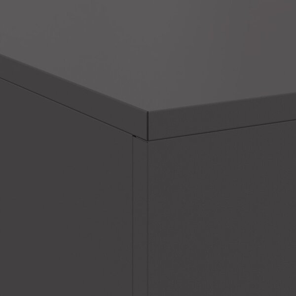 VidaXL Tűzrakó Fekete 100 x 100 x 30 cm Hidegen hengerelt acél