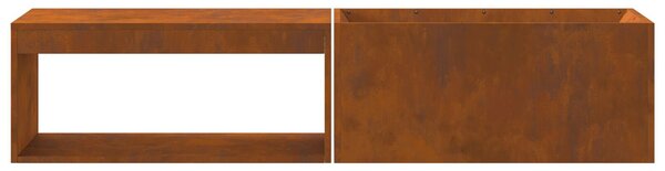 VidaXL Tűzrakó Barna 160 x 45 x 35 cm időjárásálló acél