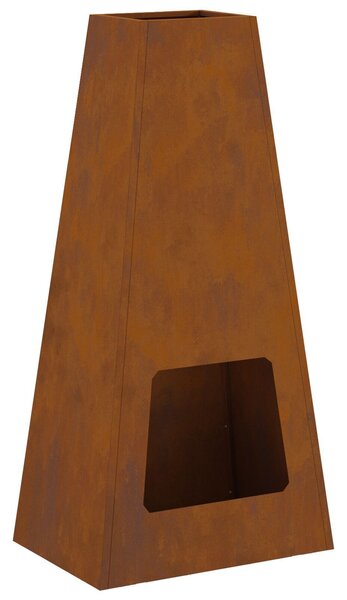 VidaXL Tűzrakó Barna 50 x 35 x 100 cm időjárásálló acél