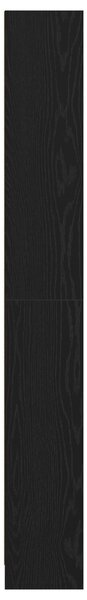 VidaXL Könyvespolc Fekete tölgy Mérnöki fa 60 x 24 x 176 cm Könyvespolc