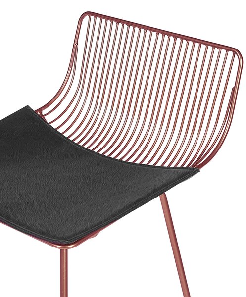 Bárszék kétdarabos szettben FREDONIA Fém Rose gold